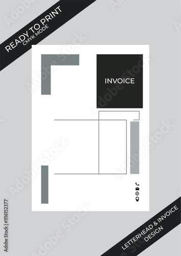 Invoice and letterhead design template