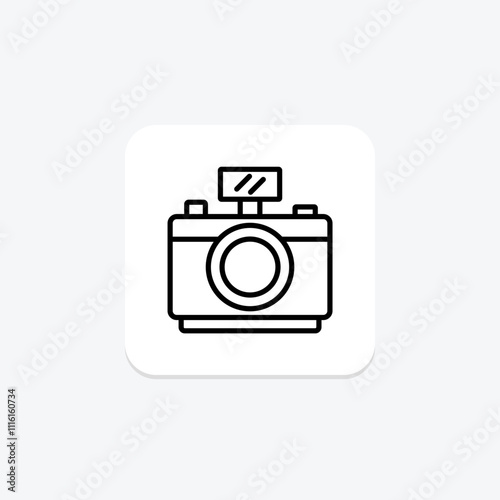 Photography line icon , vector, pixel perfect, illustrator file