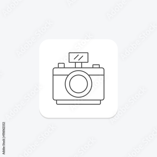 Photography thinline icon , vector, pixel perfect, illustrator file