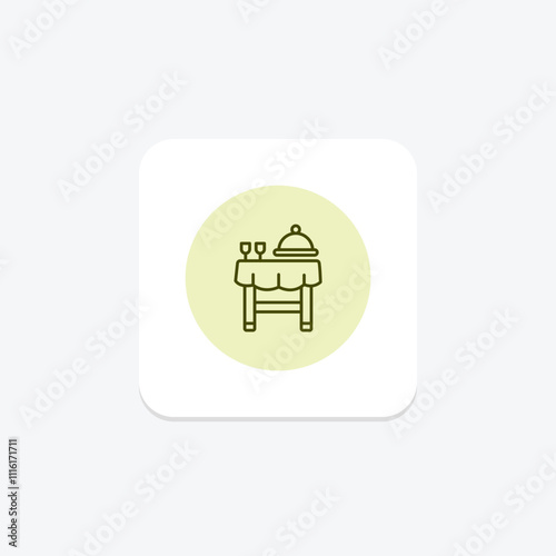 Table Settings pentaglow , vector, pixel perfect, illustrator file