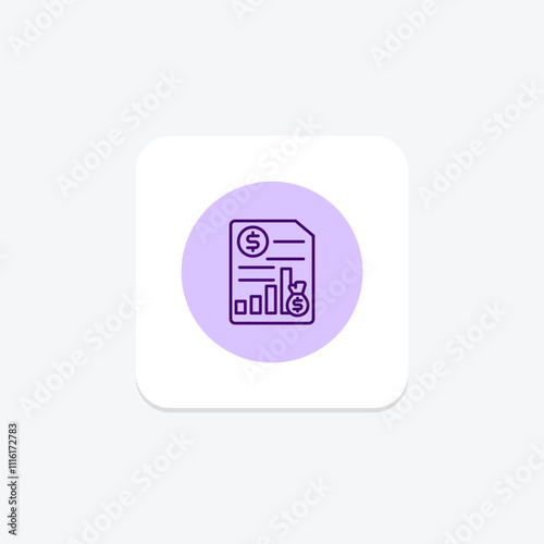 Budgeting pentaglow , vector, pixel perfect, illustrator file