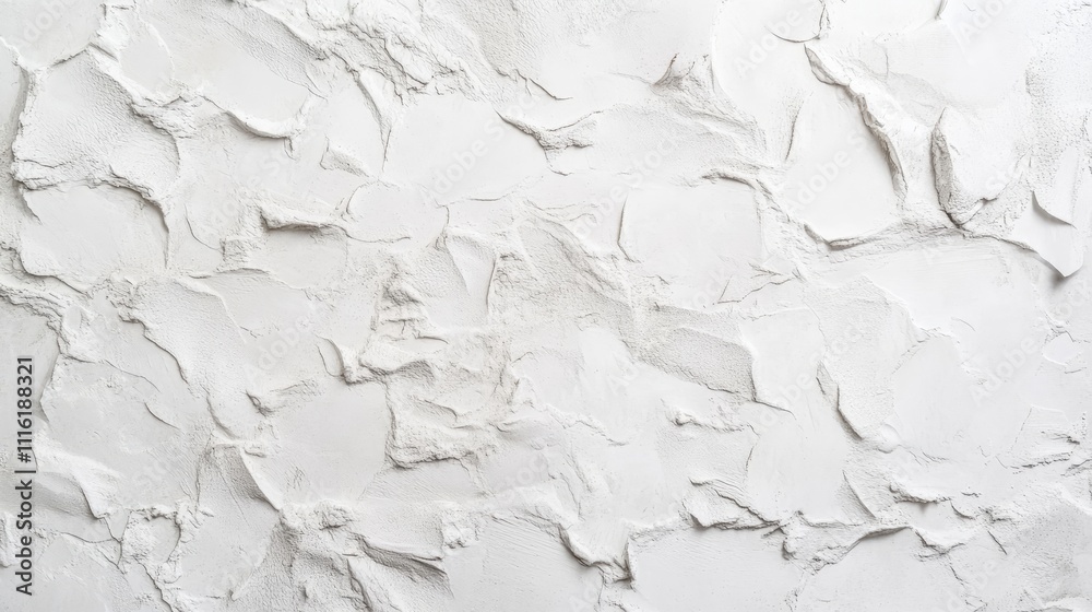 Fototapeta premium A modern style white cement concrete wall creates a contemporary aesthetic, providing a clean and minimalist background with ample copy space for various design uses.
