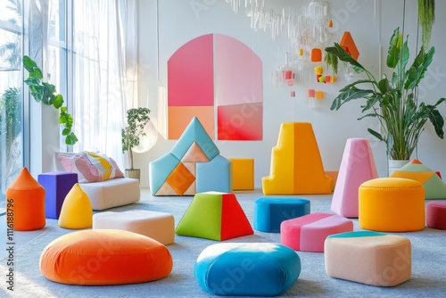 Geometric Pouf Studio Wonderland photo