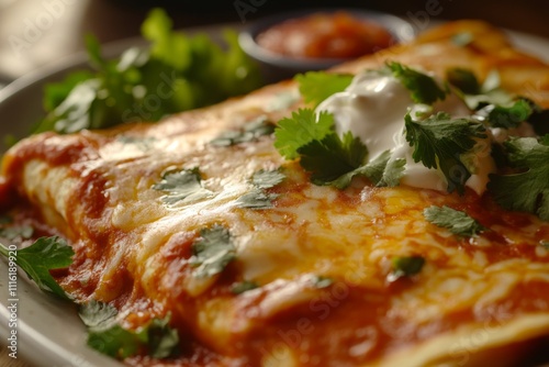 Delicious Enchiladas with Melted Cheese photo