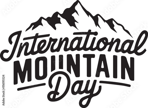 international mountain day vector photo