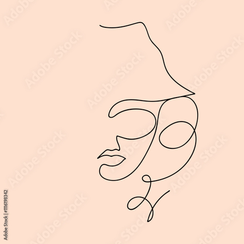 face of a person face vector illustration