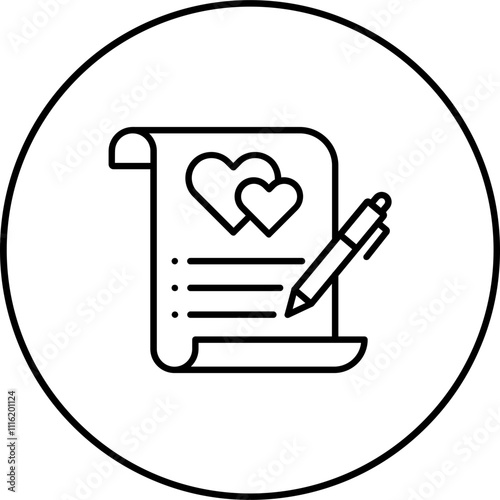 Wedding Contract Icon