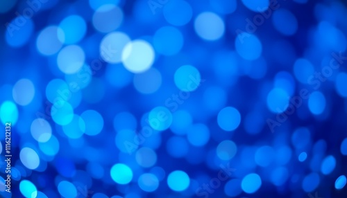 Blue Bokeh Lights Background for Celebrations