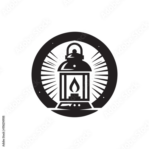 Lantern icon vector symbol design illustration