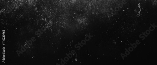 Vector black old scratched film strip grunge texture background.