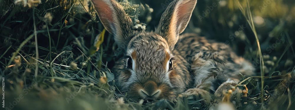 Close-up of a rabbit. Selective focus Close-up of a rabbit. Selective focus