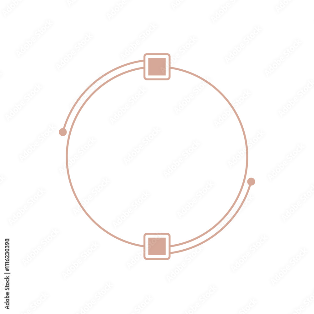 Fototapeta premium Text Box Illustration Robot Tech