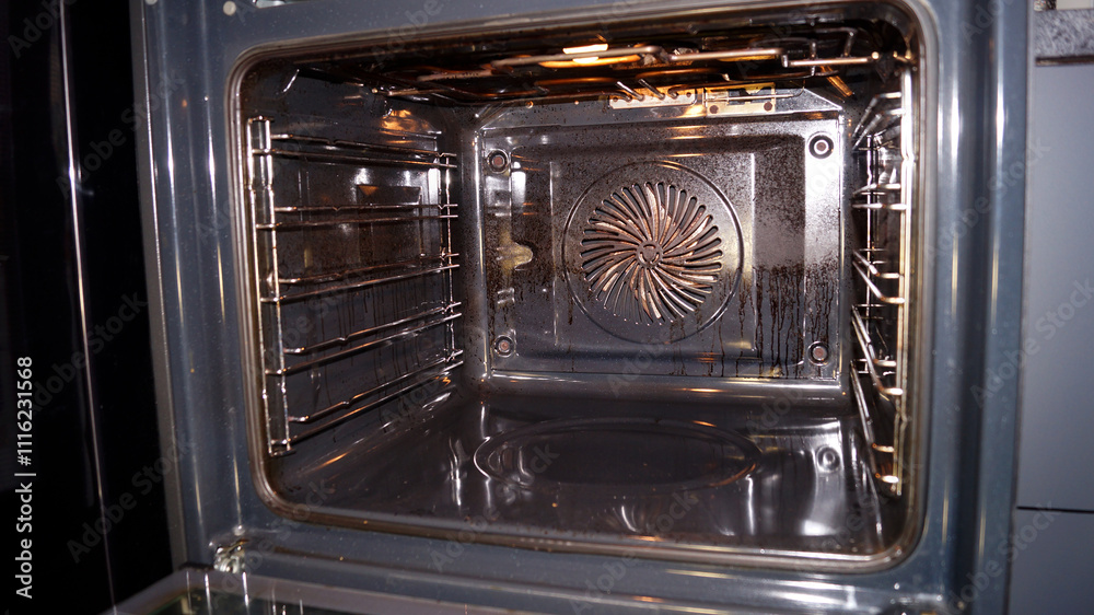 Obraz premium very dirty oven