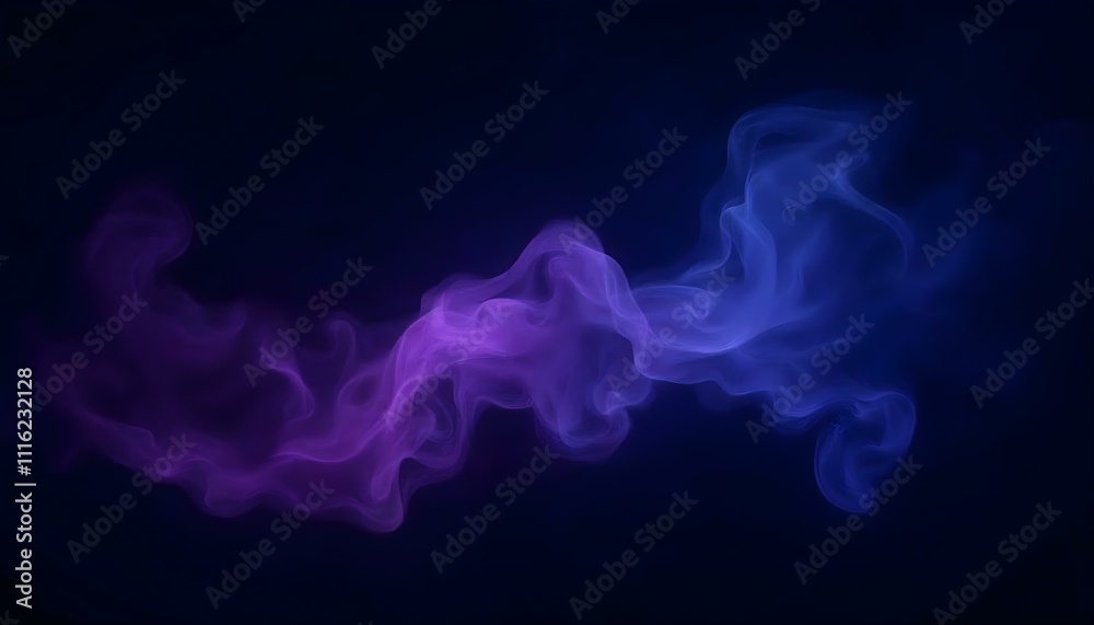 Fototapeta premium smoke on black