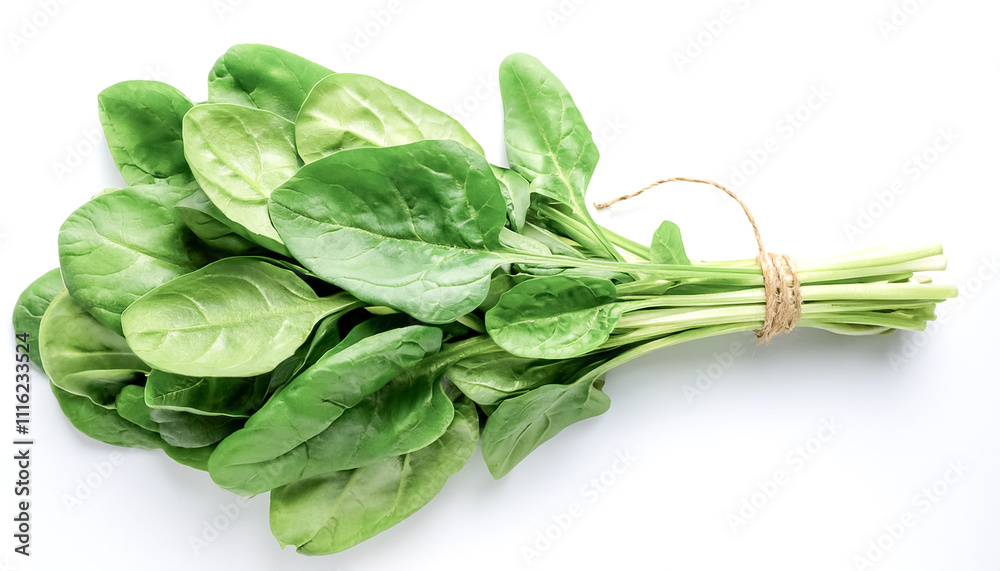 A Fresh Spinach on white background A Fresh Spinach on white background