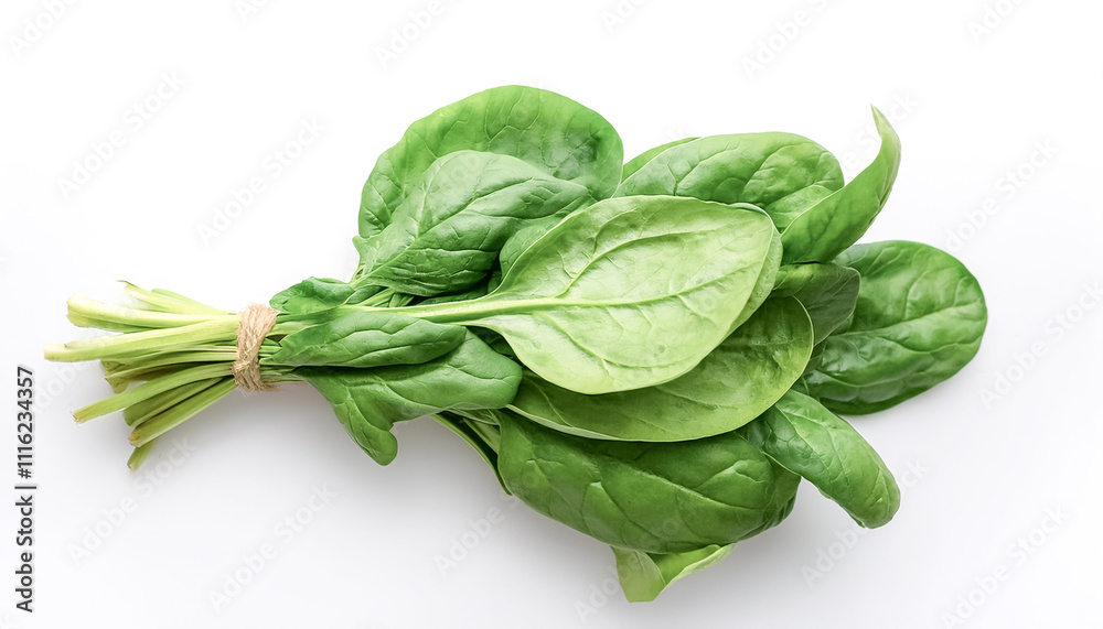 A Fresh Spinach on white background A Fresh Spinach on white background