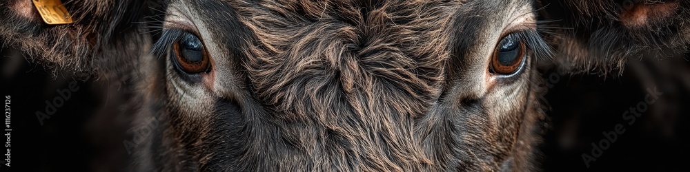 Fototapeta premium Close-up of a calf. Selective focus
