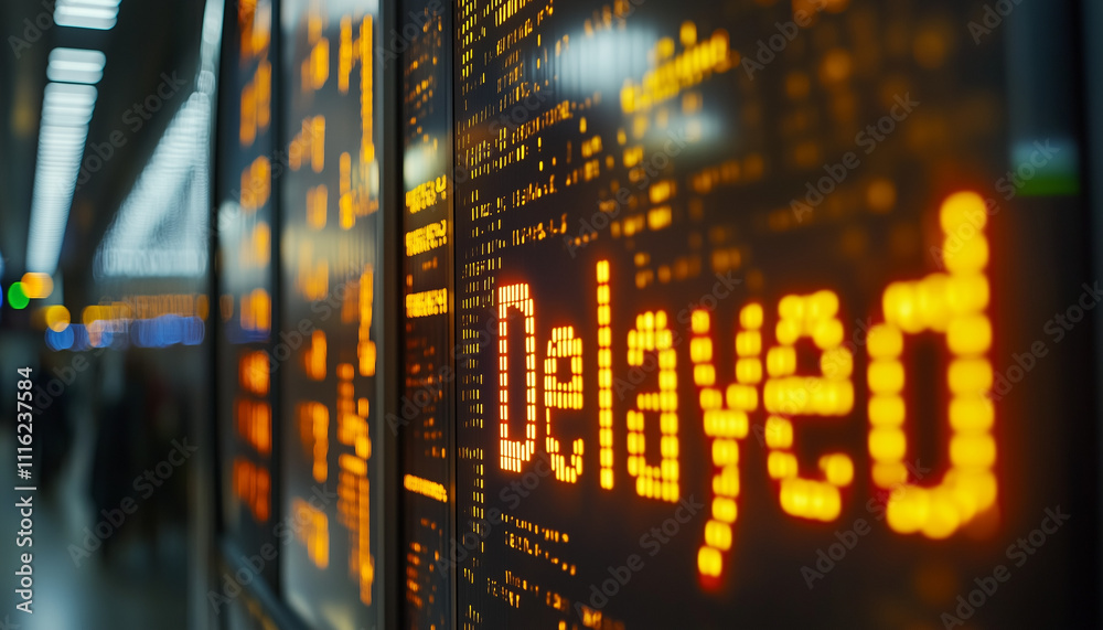 Fototapeta premium your flight has been delayed