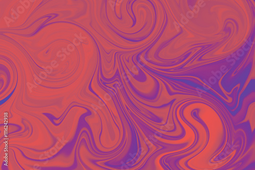 Abstract background of pink and purple color from twirling waves. Background for design. Marble ink colorful. Can be used for background or wallpaper. Good for design or logo background or backdrop.
