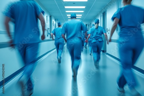 Medical Professionals in a Hurry - Urgent Hospital Situation photo