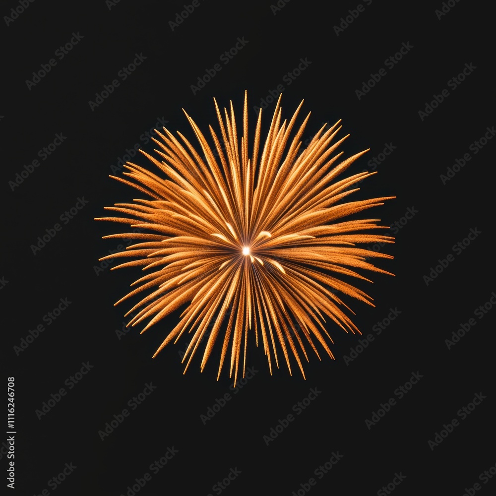 Obraz premium A firework is lit up in the night sky