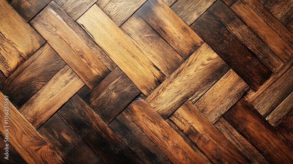 Wooden Flooring with Herringbone Pattern Wooden Flooring with Herringbone Pattern
