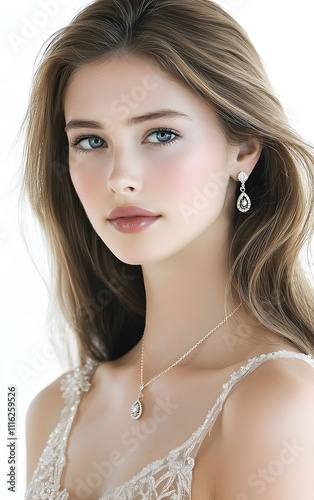 Stylish women's busts, magazine cover style