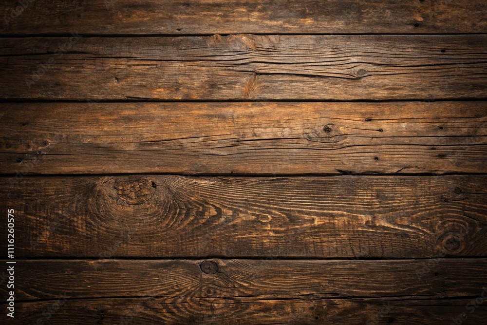 Fototapeta premium Old dark textured wooden background.