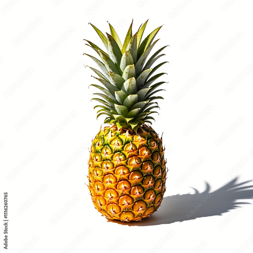 Fototapeta premium Pineapple fruit isolated on white background