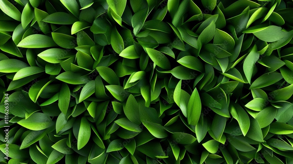 Fototapeta premium Lush Green Foliage Background Texture - Vibrant Spring Leaves