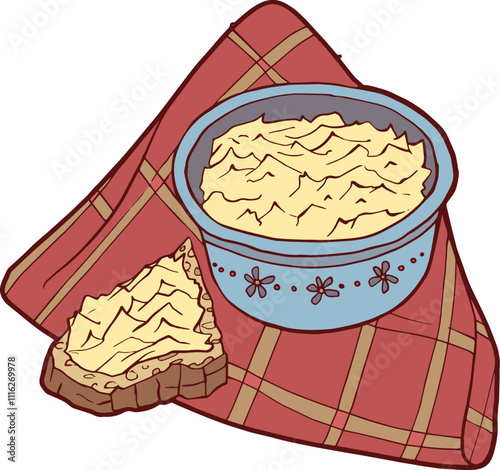 Traditional French dish “brandade de morue”, typical of southern France, city of Nîmes