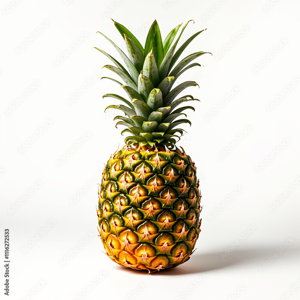 Fototapeta premium Pineapple fruit isolated on white background