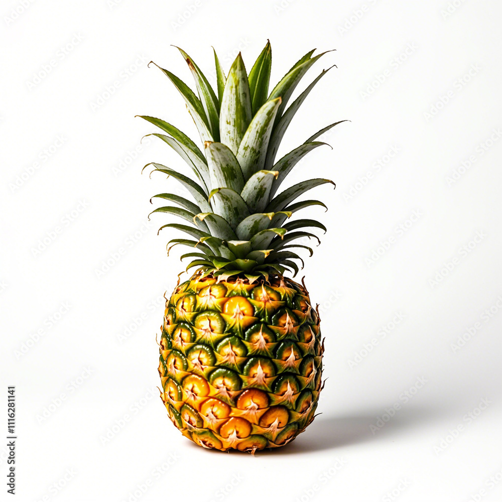 Fototapeta premium Pineapple fruit isolated on white background