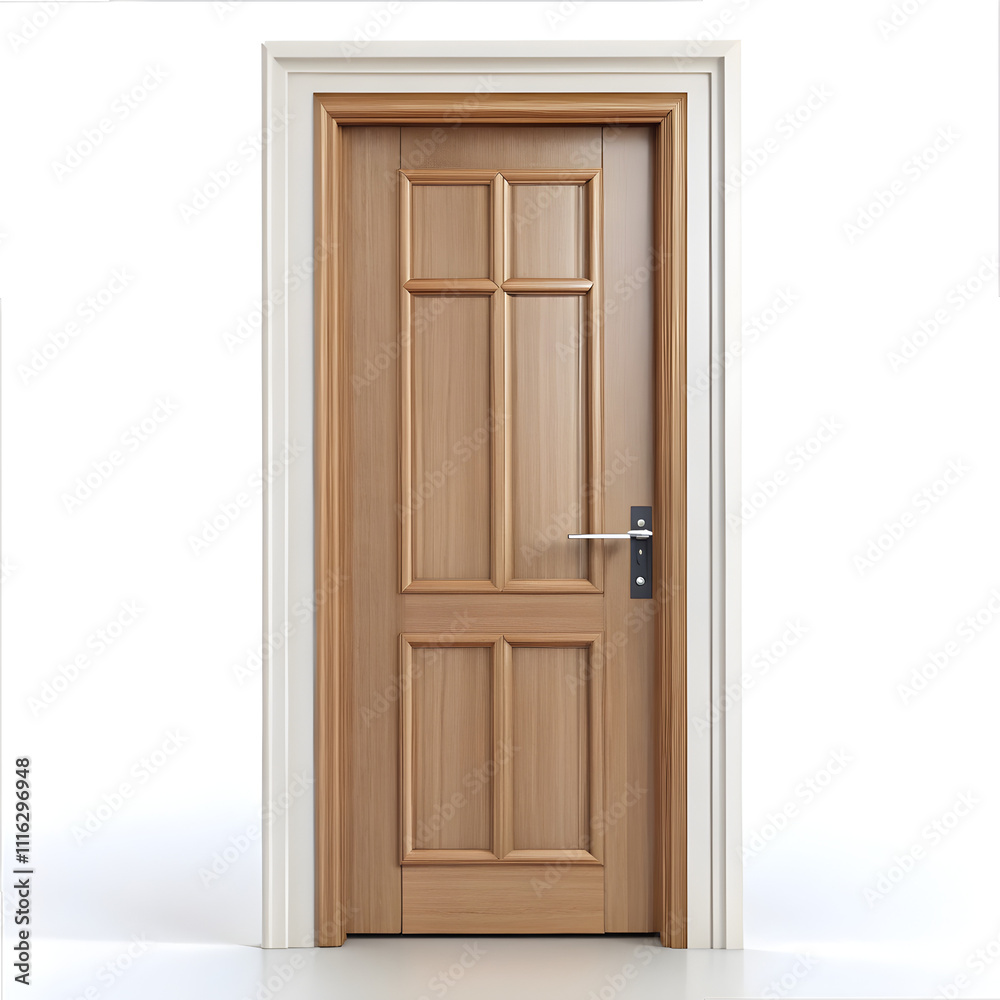 custom made wallpaper toronto digital Wood door isolated on white background