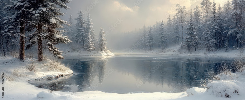 charming winter scene presents a minimalistic background with snowblanketed fir tree branches creating a serene atmosphere inviting contemplation and reflection in a tranquil snowy landscape charming winter scene presents a minimalistic background with snowblanketed fir tree branches creating a serene atmosphere inviting contemplation and reflection in a tranquil snowy landscape