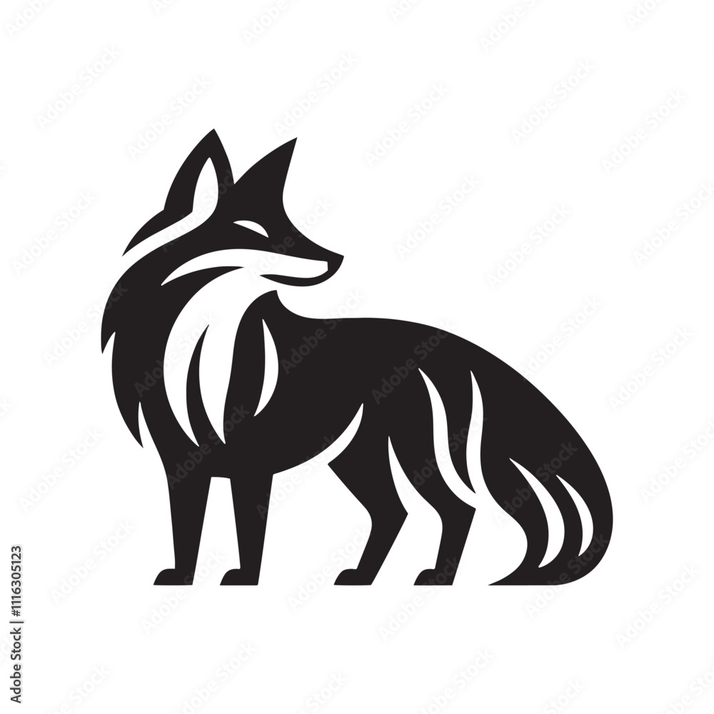 Stylish fox silhouette for versatile media applications - Fox illustration - minimallest fox vector
Stylish fox silhouette for versatile media applications - Fox illustration - minimallest fox vector