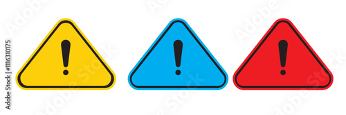 Warning danger triangle icon in flat, line set isolated on transparent background hazardous vector apps and website material symbol in trendy style. Globally Harmonized System All classes caution