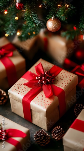 Christmas gifts under tree. (1)