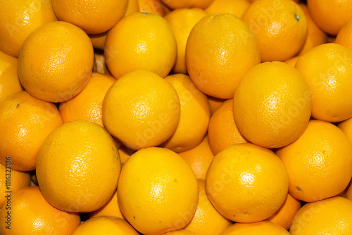 Mandarin Oranges in market for sell photo