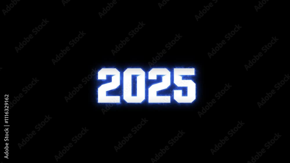 Analog year counting up from 2001 to 2025 years of animation on a black background 4K On Alpha channel Analog year counting up from 2001 to 2025 years of animation on a black background 4K On Alpha channel