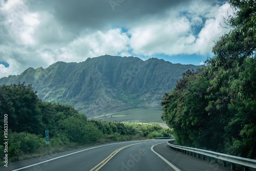 Scenes at the coast of oahu hawaii on a sunny day