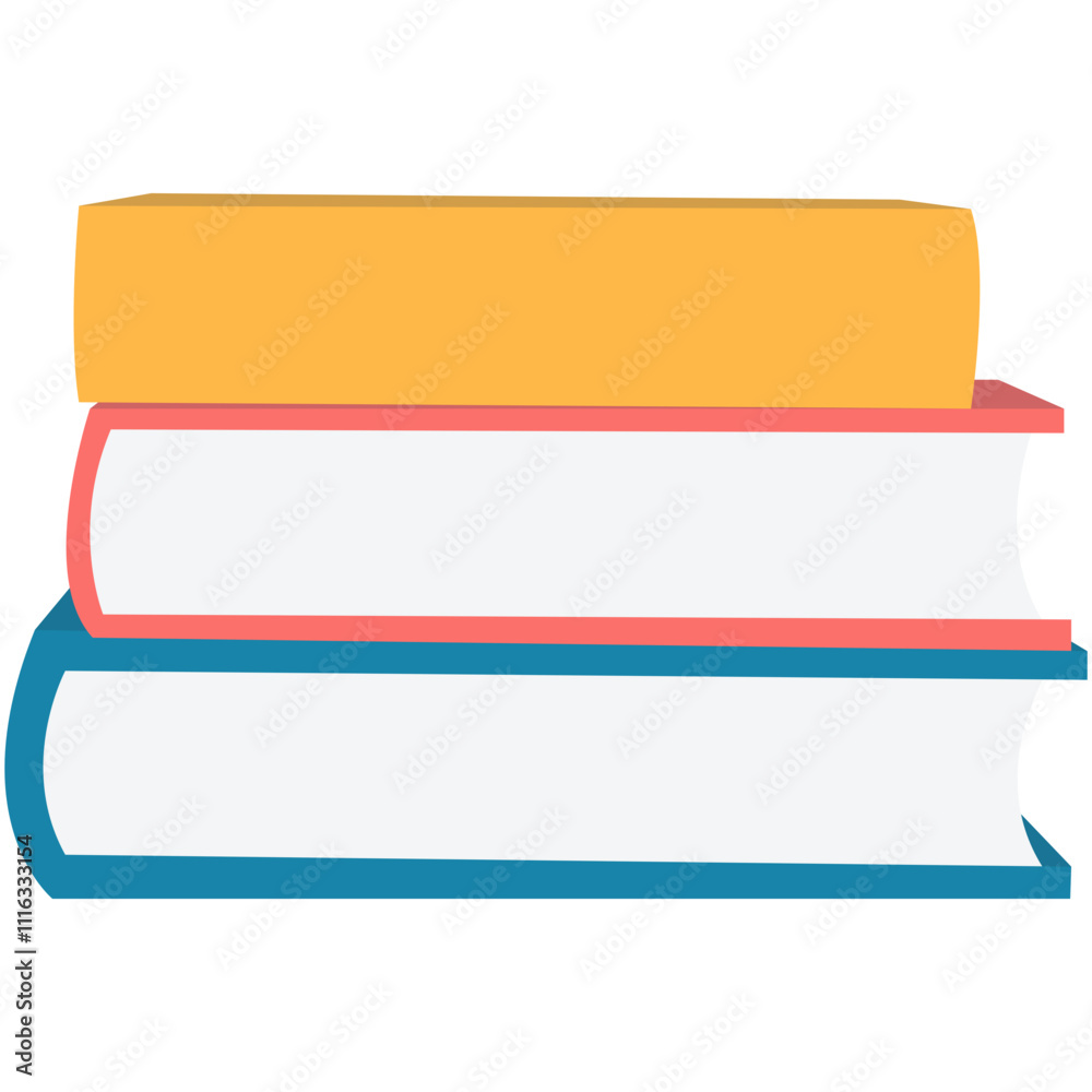 Isolated pile books collection for school or library concept vector illustration. Isolated pile books collection for school or library concept vector illustration.