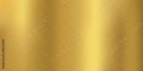 Gold fine brushed steel metal texture. Gold texture with fine brush steel. Polished golden textured background. Metal gold wallpaper. Vector illustration