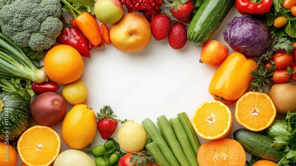 A roundup of fresh fruits and vegetables that add vibrancy to any dish, showcasing the diversity of healthy food options. A roundup of fresh fruits and vegetables that add vibrancy to any dish, showcasing the diversity of healthy food options.