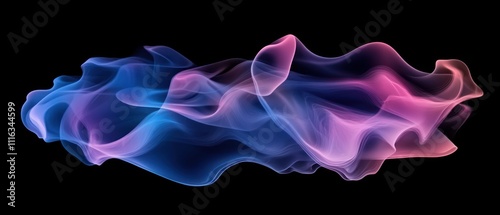 Abstract Smoke Waves. Dynamic colored smoke waves, ideal for vibrant backgrounds and modern design elements