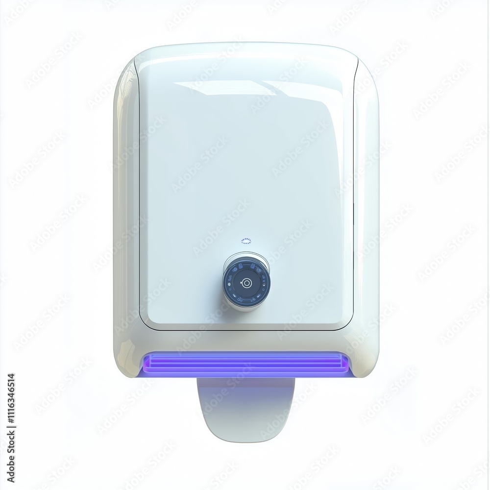 Automatic Hand Dryer with UV Sterilization , isolated on a white background , High quality , No blur