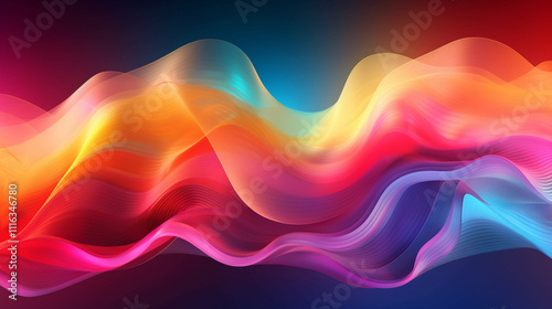 Abstract Colorful Wave Design