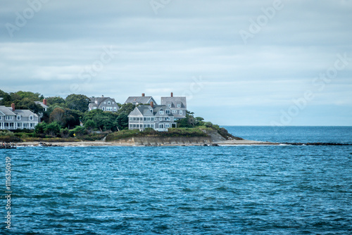 waterfront scenes around marthas vinyard massachusetts during autumn photo