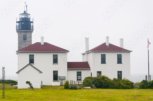 beavertail lighthouse jamestown rhode island photo