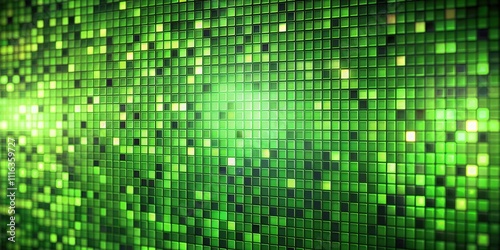 Wallpaper Mural Animated Green Digital Square Background Looping Technology 4K Mosaic Torontodigital.ca